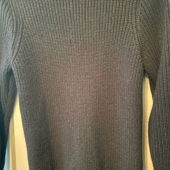 a.n.a Women's black sweater with white accent shoulder stripe - Picture 8 of 9